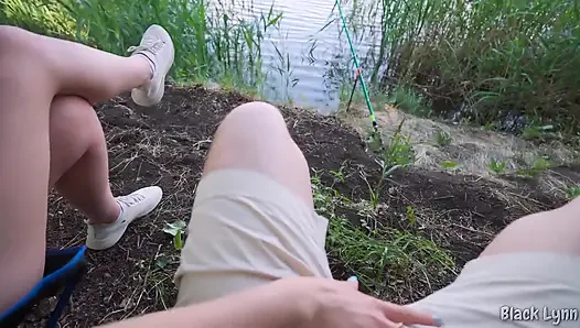 Complete Girlfriend Experience: Camping, Fishing, Cooking and Outdoor Sex!