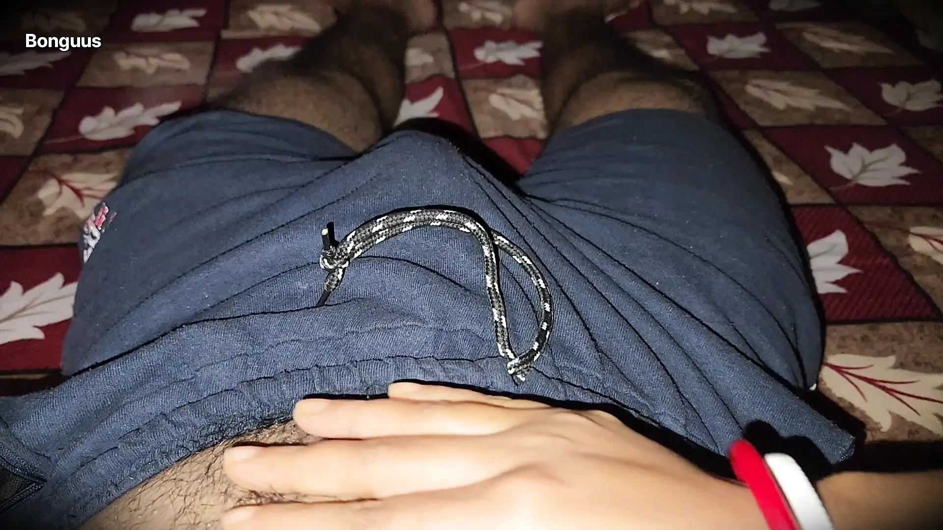 Sharing Bed with my StepMom she grabbed my dick then I cum on her Hairy pussy