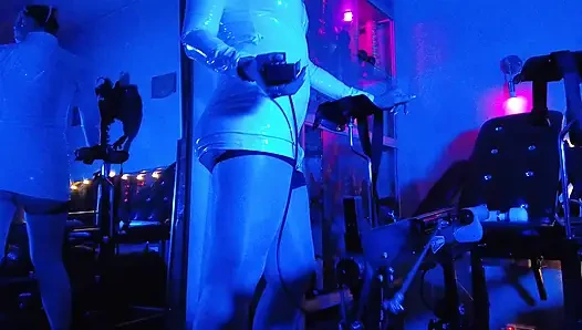 Göttin eva latex-domina domina solo-fetischspielzeug fickt BDSM Absätze pvc-dicker arsch MILF