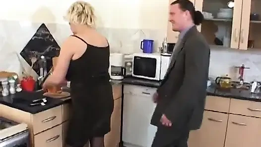 Mature blonde slut loves to take it in a doggy style position