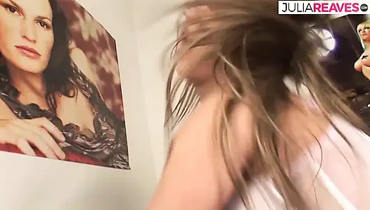 Hot girl bends over as a huge cock stretched out her ass hole