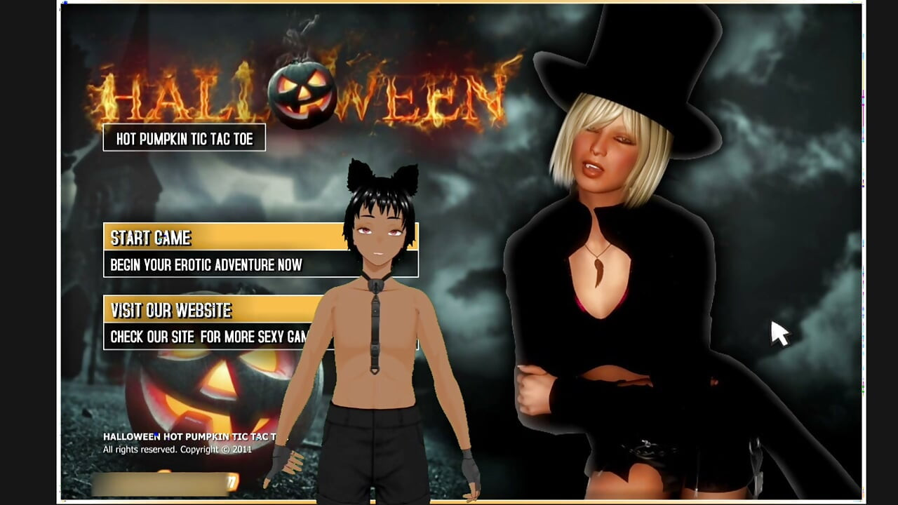 Halloween Hot Pumpkin Tic Tac Toe - This game is the worst.