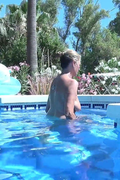 Auntjudys - Horny 64yo GILF Mrs. Marta Gets Naughty by the Pool
