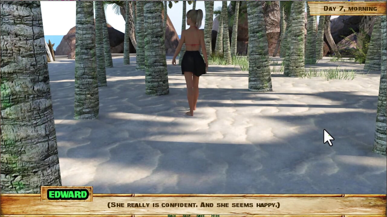 Lewd Island # 7 - explorando a praia