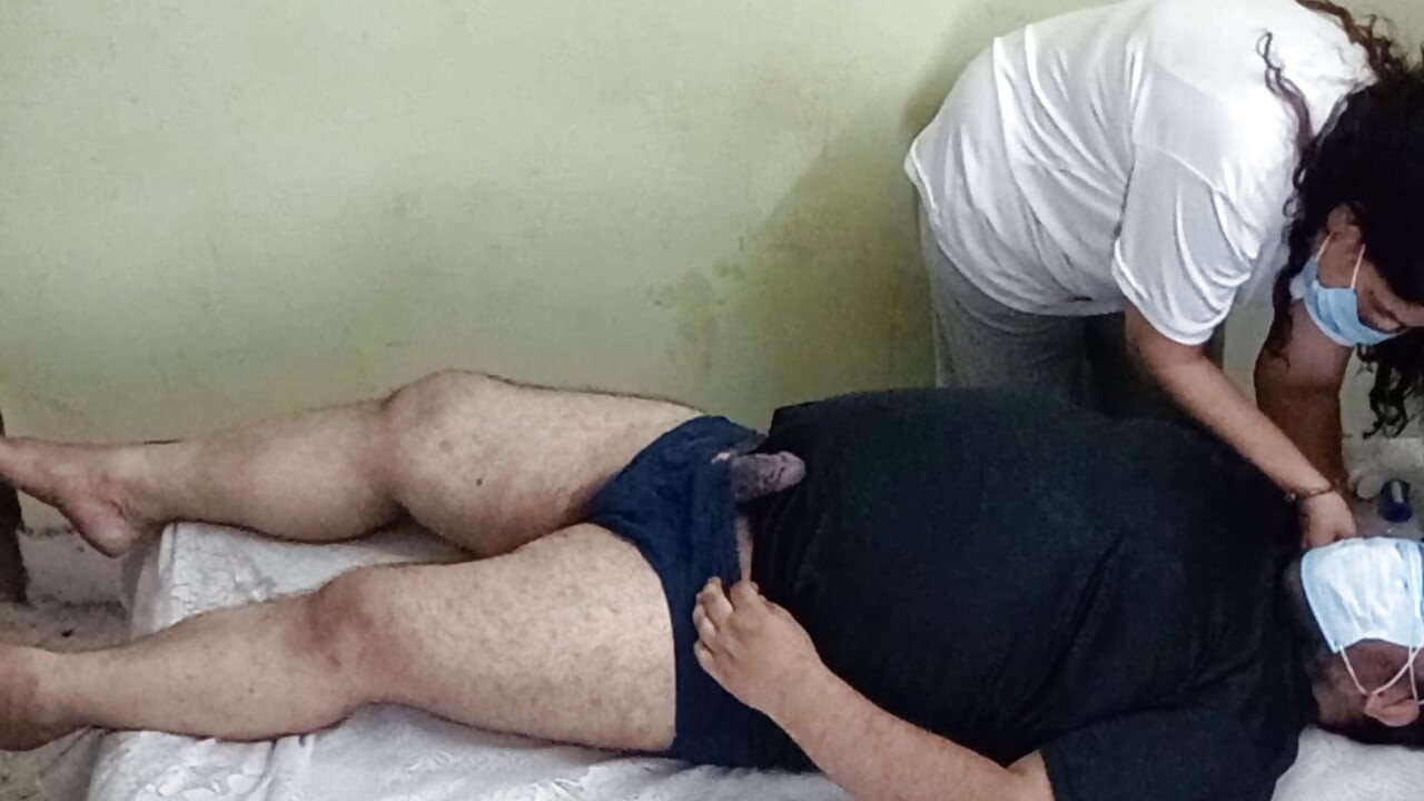"Big Tit Nurse Deepthroats & Gags On Big Dick Until He Cums"