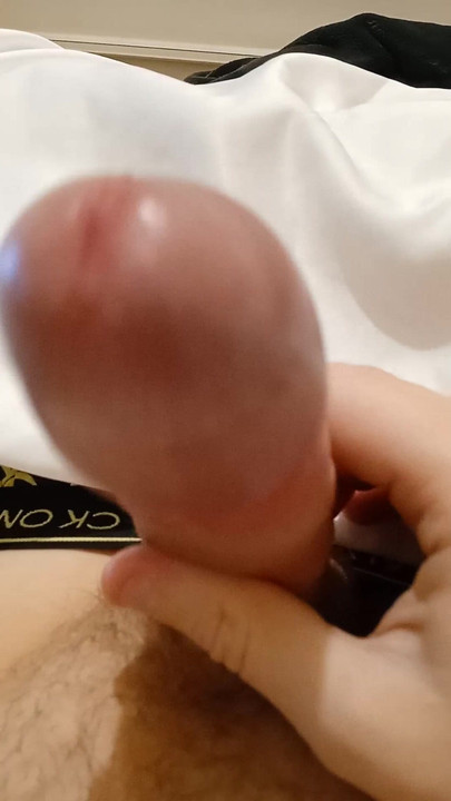 When your girlfriend is a dominatrix and forbids sex with her, you have to caress your big penis yourself  #11