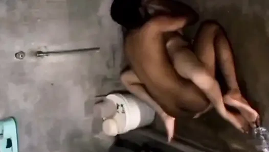 Pakistani Faisalabad Couple Exploring BDSM Sex in Bathroom