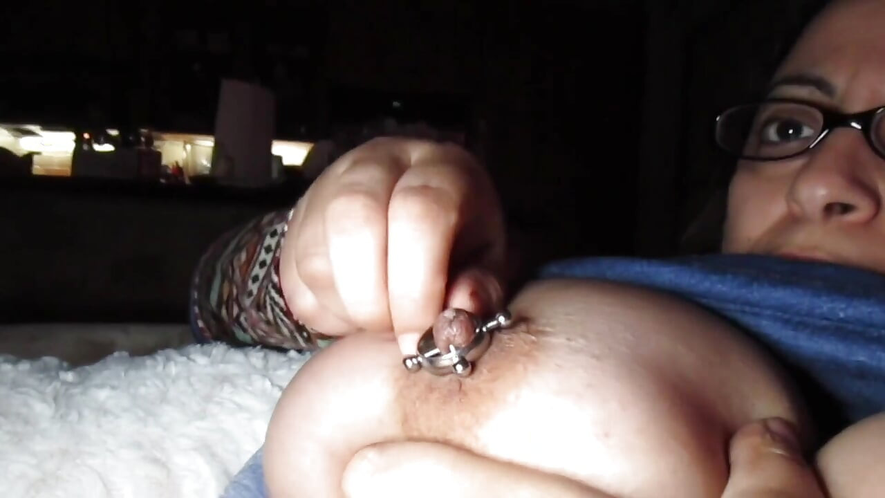 Veevee Plays with Her Nipple Rings