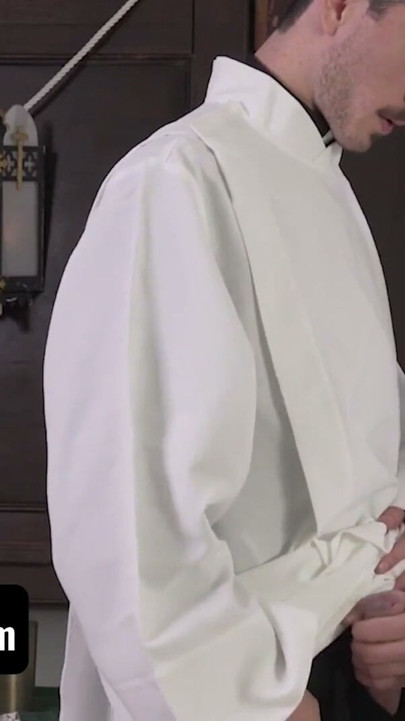 YesFather - Cute Catholic Boy Gets Bareback Fucked And Breeded During Ceremony By Kinky Priest | Clip 2