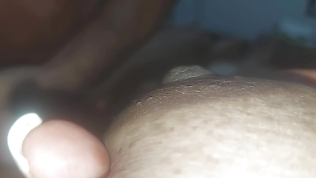 Sucking Her Milk, Jerking off and Fucking Her Tight Black Ass