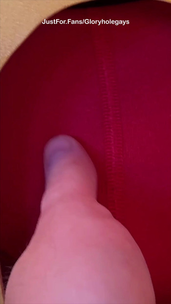 Bisexual Guy at the Gloryhole - the Loudest Orgasm Ever