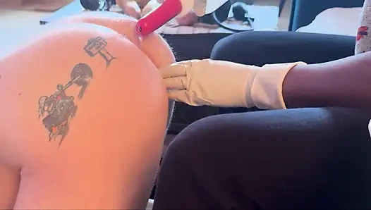 Painful anal stretching