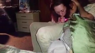 She sucks friend in front of husband