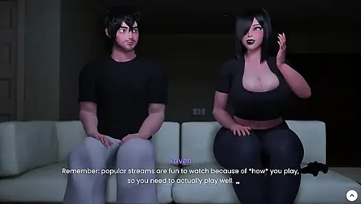Mansion days #5 - cewek gotik seksi menggunakan mulut basahnya