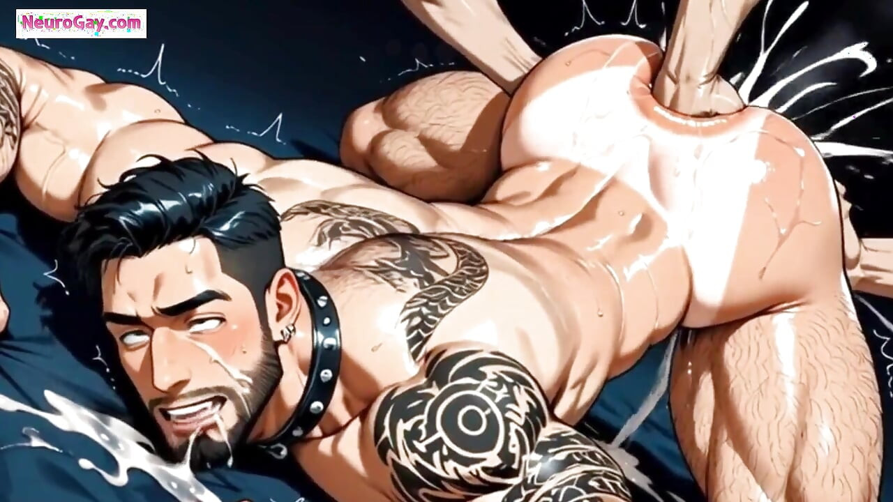 Gay man pounds his lover’s tight ass hard with deep rough penetration
