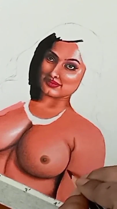 Αξέχαστη στιγμή από το "Erotic Art or Drawing Of Sexy Desi Indian Milf Woman called "Enchantress""