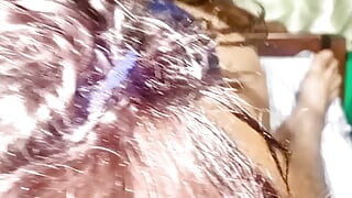 What a good ride my mother-in-law's brunette ass gives me