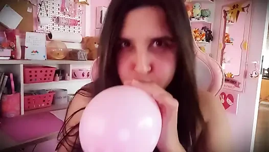 Puffy Cheeks Balloon Blowing - Bunny Looner