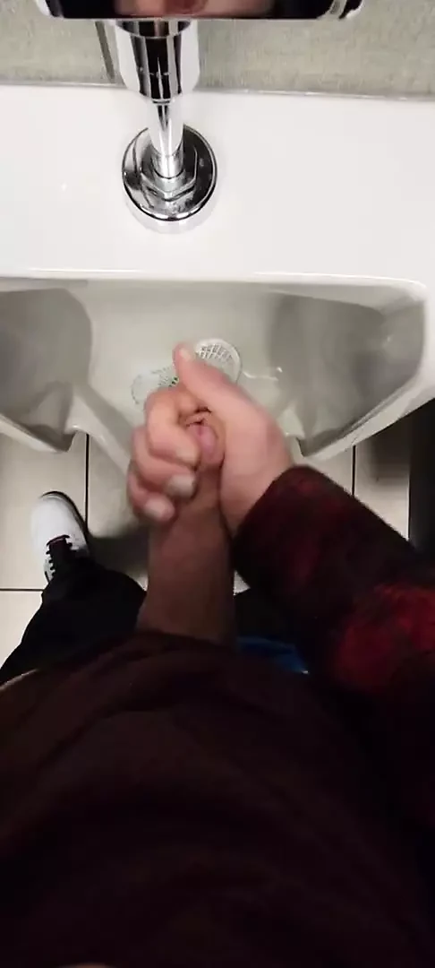real risky johnholmesjunior shooting cum load in busy vancouver public mens bathroom