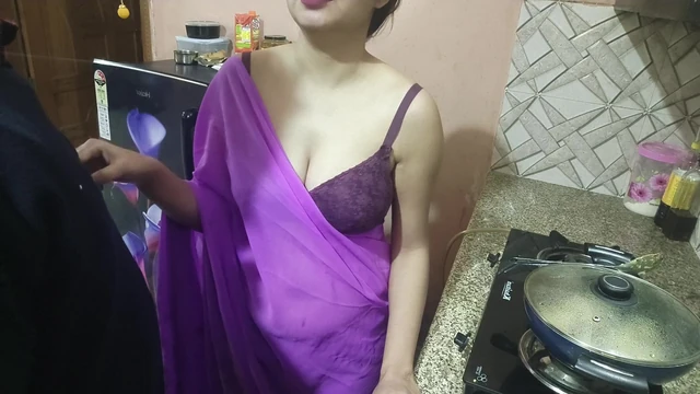 Desi Indian step mom surprise her step son Vivek on his birthday dirty talk in hindi voice