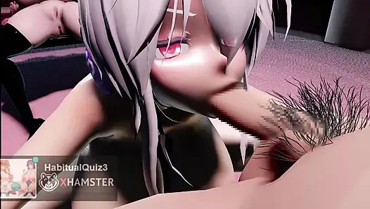 Hakus cleaning blowjob nackt 3d hentai mmd r18 anal will hart ficken, ahegao sex ntr