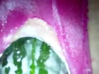 globo y pepino en mi culo