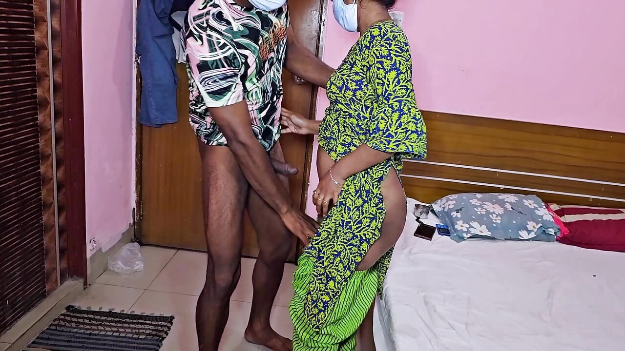 Indian sexy wife cheated on her husband and got hard by her
