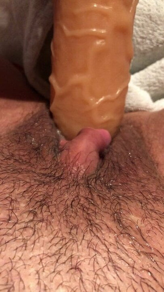 Dildo in ftm pussy