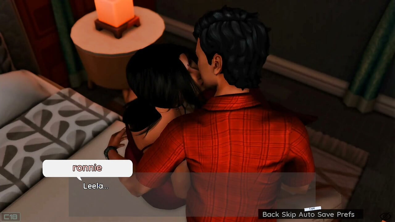 Meena and Ronnie orgasm and foreplay in bed