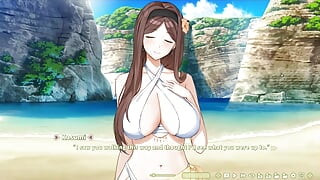 Hentai Game - Summer Clover - Unstoppable Urge On The Beach - Kasumi's Secret Beach Sex