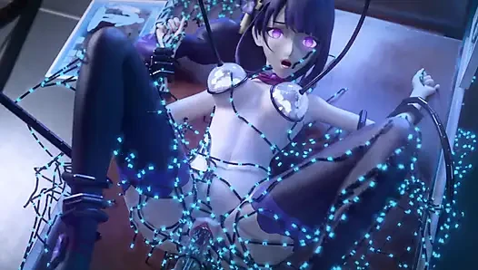 BDSM-schätzchen hart von sexmaschine gefickt (Animation)