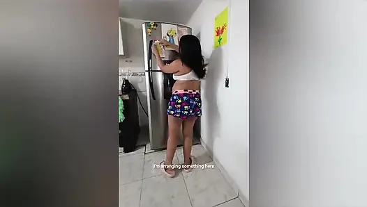 Hot Girl Having Good Sex in the Kitchen