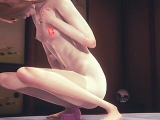 Hentai Uncensored - Elf sex with dildo