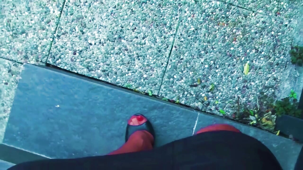 Stiletto Mules - ไนลอนเหงื่อออก สอนเท้า