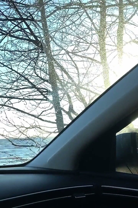 Erking off in the Car and Cumming - Uncut Cock