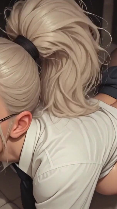 מזכירה עם ציצים גדולים מציצה מרושלת וזיון כוס רטוב! איי נוצר. פורנו מונפש | קליפ 2