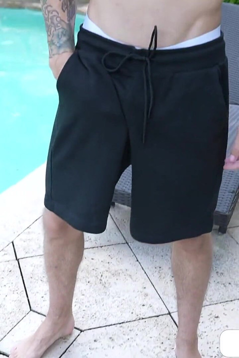 Sexy Boy Jayden Marcos Returns to Jerk off Alone Next to the Pool!