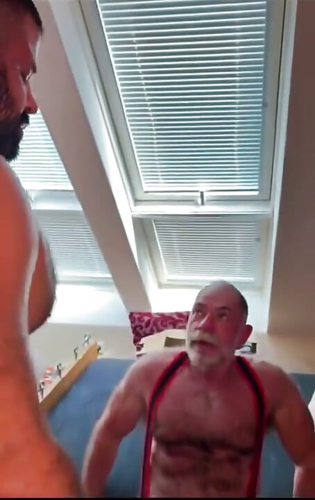 Older Stepdaddy Gets Fucked by Massive Stepdaddy