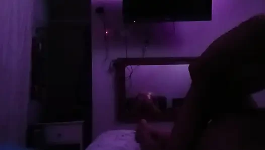 Pov mencapai melalui cermin dinding tentang pasangan Meksiko melakukan seks berkeringat panas Urfreaknastycouple