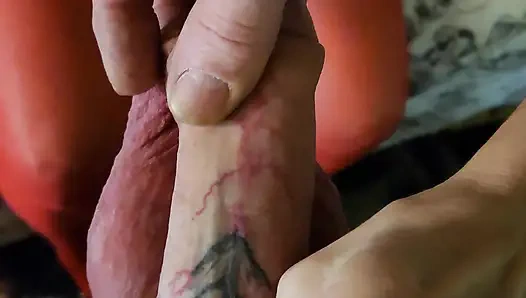 Goode Girl Fesselt, Leckt Und Lutscht Ehemanns Schwanz Und Eier Und Fickt Sich