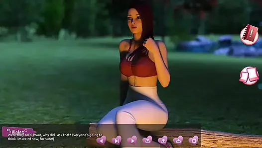 Membantu cewek-cewek hot #4 - johanne bangun diikat di pohon dan sebagainya... Sepong kontol cowok itu... Belle dan Stacy saling bermain.