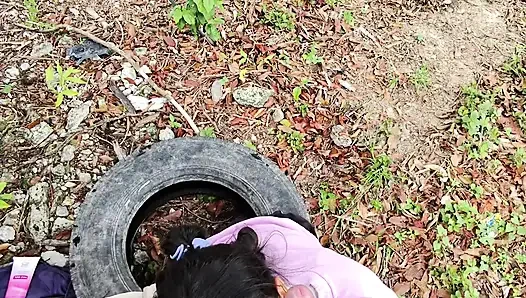 Я хотела пососать его хуй и трахнуть меня на улице, мне очень нравится, это