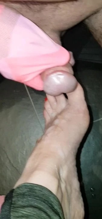 Compilation of own Cumshots on Feet, Nylon, Socks, Footfetish