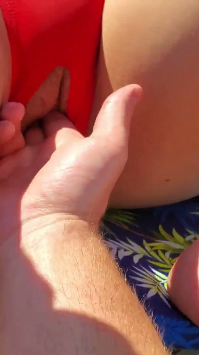 Crotchless bikini at the river | Clip 1