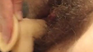 toy in hairy pussy 1