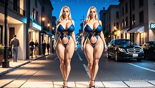 Fick pariser stripperinnen. Teil 2. Im mund, im arsch, im dreier - wie es sich herausstellt (AI-animation)