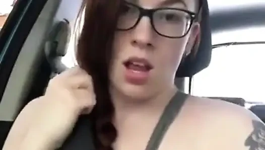 Stockings & Seatbelts Masturbation