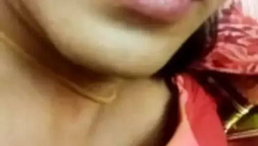 Horny desi tounge boob