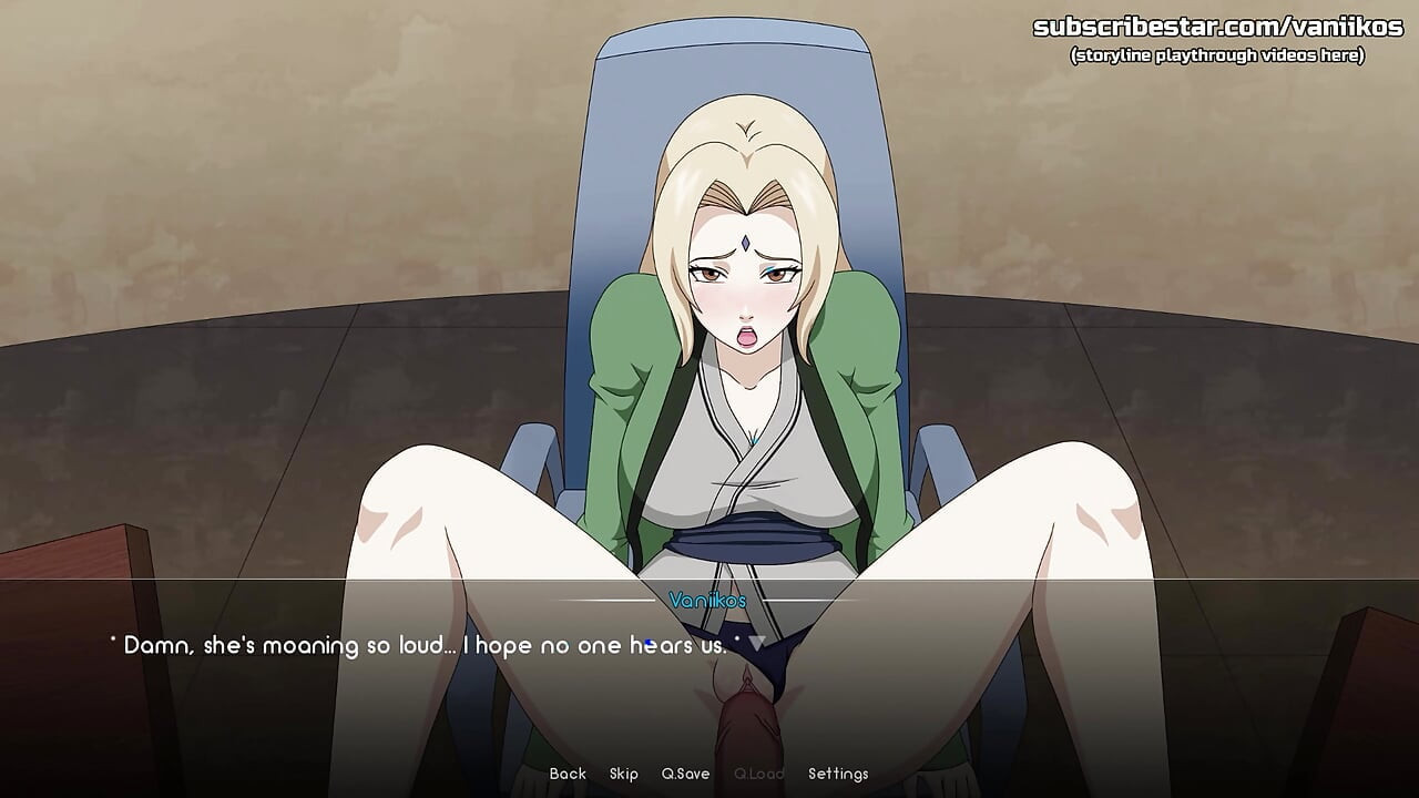 Naruto: Kunoichi Trainer - Blonde MILF Tsunade With Big Boobs Face Fuck Deepthroat, Pussy Sex And Hot Anal Fucking With Creampie