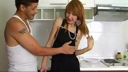 Blonde Asian Ladyboy Teases and Pleases Her Man